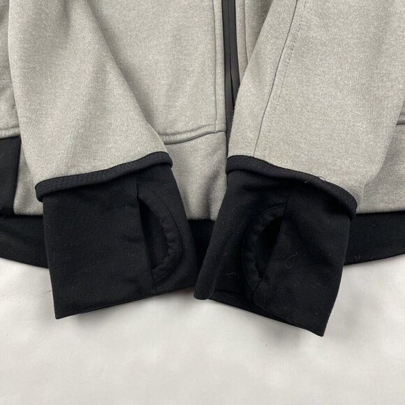 Adidas Full Zip Hoodie Sweatshirt Jacket Women’s Small Gray Thumb Holes Pockets - Picture 10 of 11